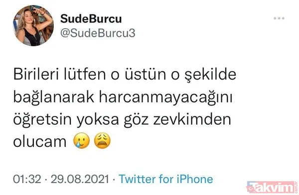 Survivor'da büstiyer potası! Sude Ayşe'ye 'göz zevkimi bozuyor' dedi sevgilisi Mert Öcal düğmeye bastı! Kankası Yağmur Banda... - 11