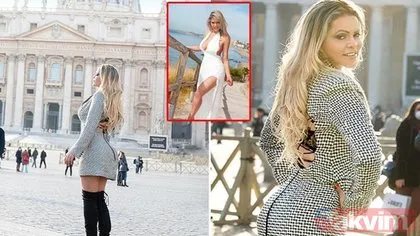 Seksi pozlar veren Instagram fenomeni Juju Vieira Vatikan’dan kovuldu!