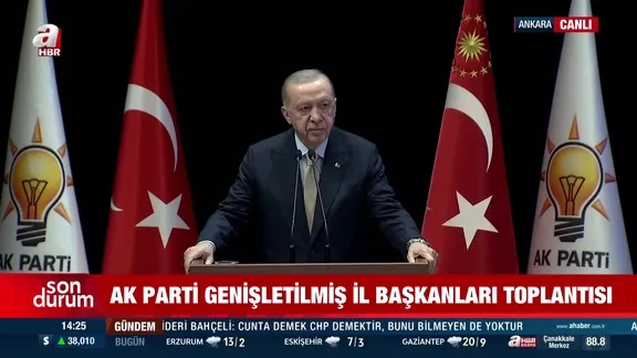 Başkan Erdoğan AK Parti Genişletilmiş İl Başkanları Toplantısı'nda konuştu!