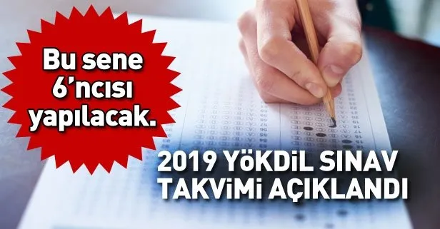 6. YÖKDİL sınavının tarihi belli oldu