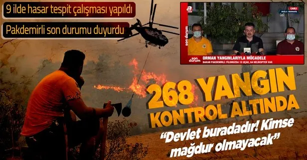 Bakan Pakdemirli’den yangınlara ilişkin açıklamalar
