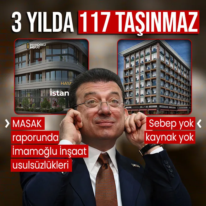 İmamoğlu İnşaatta organize işler! MASAK raporu ortaya çıktı: 3 yılda 117 taşınmaz!