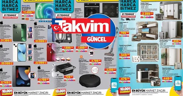 Hafta sonu çeyiz alışverişi başladı A101 aktüel kataloğu yayında! İndirimli ürünler açıklandı 9,95 TL'den satılıyor! Beyaz eşya, İphone, tekstil...
