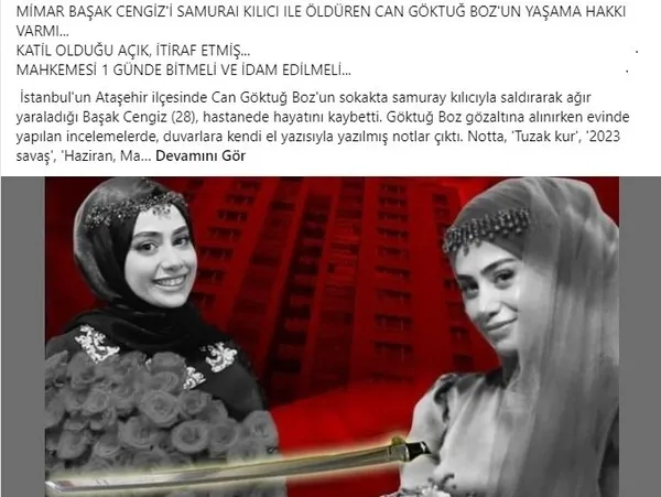 Ataşehir'de Başak Cengiz'i samuray kılıcıyla katletmişti! Can Göktuğ Boz'dan skandal şikayet!-8