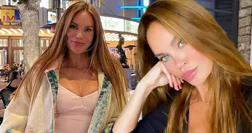 Ebru Şallı dekoltede sınır tanımadı! Sosyal medyada tepki çekti: Giyinmeyi unutmuş Havuz başında eşini sarıp sarmalayan Ebru...