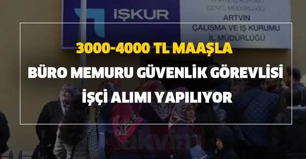 3000 4000 tl maasla buro memuru