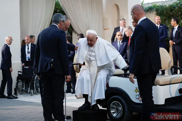 Başkan Recep Tayyip Erdoğan, G7 zirvesinde aile fotoğrafı çekimine katıldı! Papa Francis ile ayaküstü dikkat çeken sohbet - 20