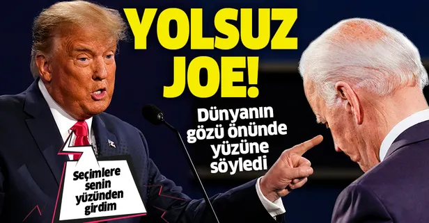 SON DAKİKA: ABD seçimleri öncesi son raunt! Trump'tan Biden'a şok suçlama: Sen yolsuz bir politikacısın Joe