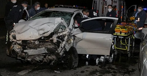 Ankara’da feci kaza! Kafa kafaya çarpıştılar