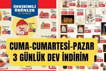 Türk Kahvesi Günü'ne özel BİM aktüel kataloğu! 6,7,8 Aralık'a özel 3 günlük HAFTASONU İNDİRİMİ! Et, tavuk, yumurta...