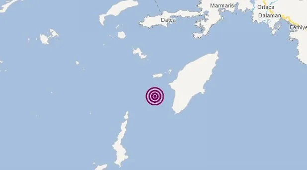 Ege Denizi'nde korkutan deprem! Muğla Datça'da hissedildi-1