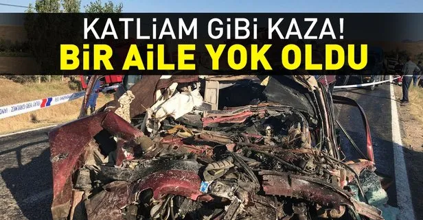 Katliam gibi kaza: Bir aile daha yok oldu