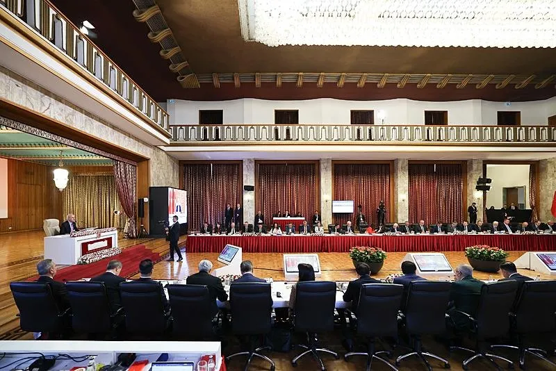 Milli Dayanışma, Kardeşlik ve Demokrasi Komisyonu toplandı. (AA)