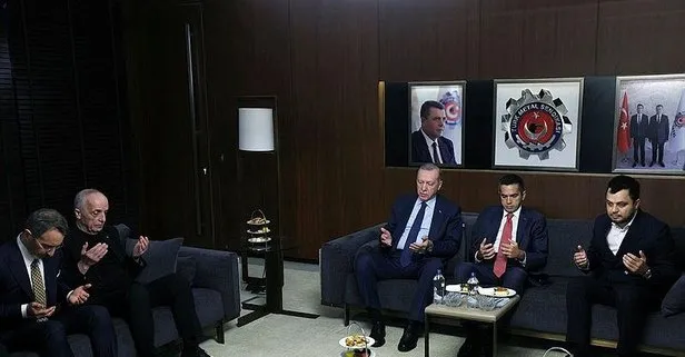 Başkan Recep Tayyip Erdoğan, Türk Metal Sendikası’na taziye ziyaretinde bulundu