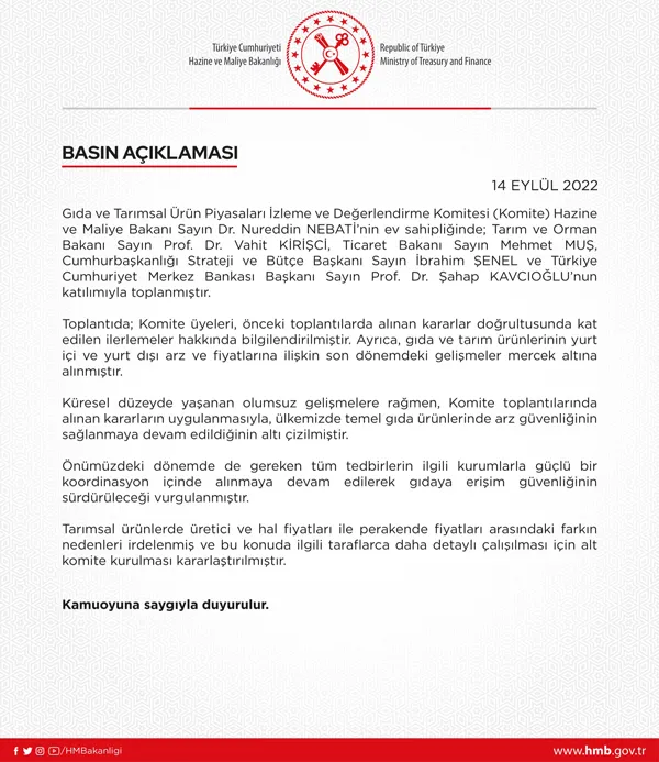 Son dakika: Hazine ve Maliye Bakanı Nureddin Nebati'den tarım ürünleri fiyatları hakkında açıklama-1