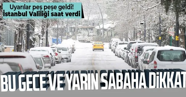 SON DAKİKA: İstanbul Valiliği’nden flaş uyarı! Kar yağışı İstanbul’u ne zaman terk edecek? | HAVA DURUMU