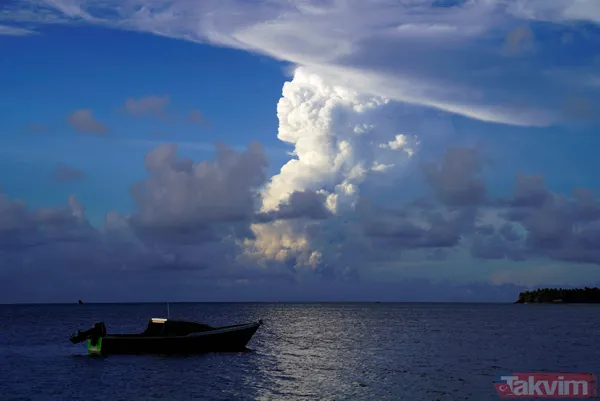 Önce yanardağ patladı sonra tsunami oluştu! Japonya'da ortalık karıştı - 5