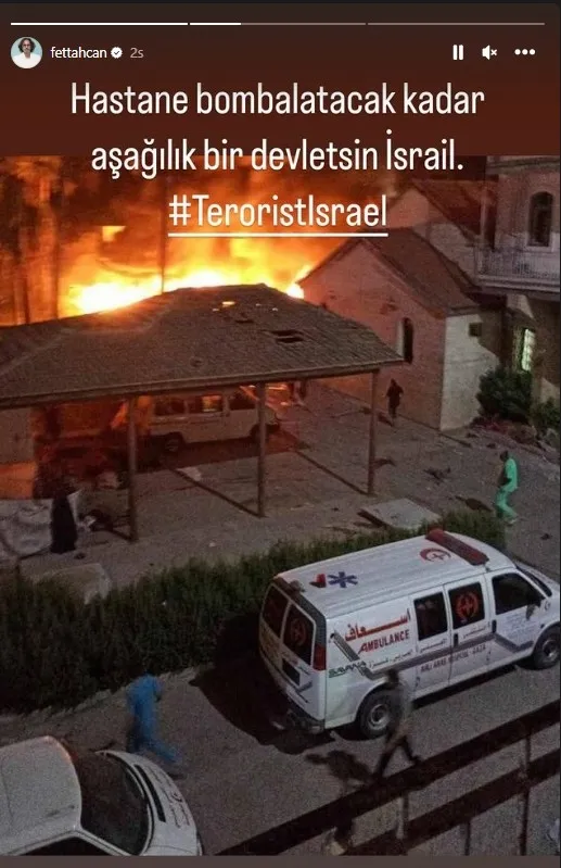 Gazze’deki hastane katliamına tepkiler çığ gibi! Katilsin İsrail kahrol İsrail