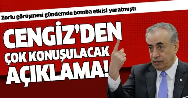 Galatasaray Başkanı Mustafa Cengiz’den flaş Ali Koç ve Zorlu açıklaması!