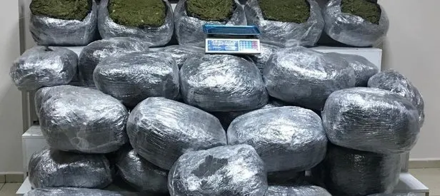 Gaziantep’te 200 kilo esrar ele geçirildi
