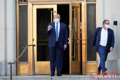 Koronaya yakalanan Donald Trump’ın Beyaz Saray’a dönüşü olay oldu! Nefes almakta zorlanınca maskeyi çıkardı