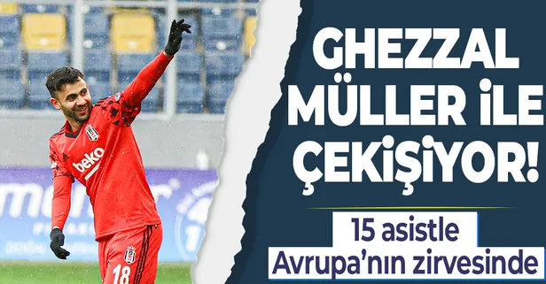 Beşiktaş’ın yıldızı Ghezzal, Thomas Müller’le çekişiyor: 15 asistle Avrupa'nın zirvesinde