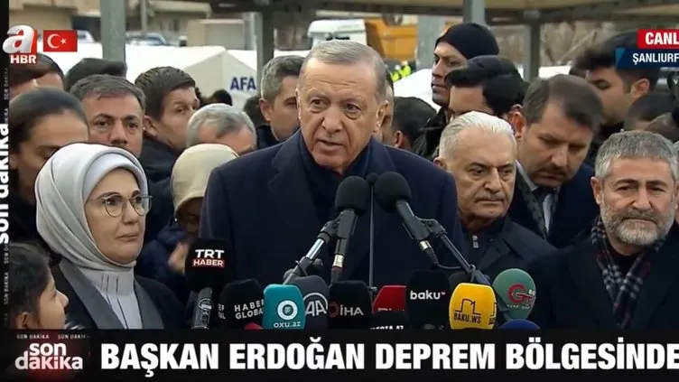 Başkan Erdoğan'dan deprem bölgesinde önemli açıklamalar! 