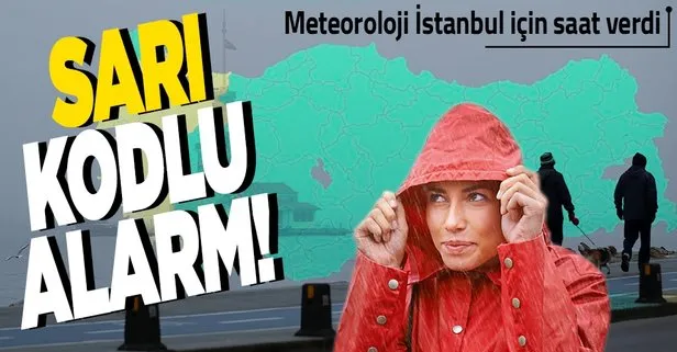 HAVA DURUMU | Meteorolojiden İstanbul ve birçok il için sarı kodlu uyarı: Kuvvetli sağanak geliyor!