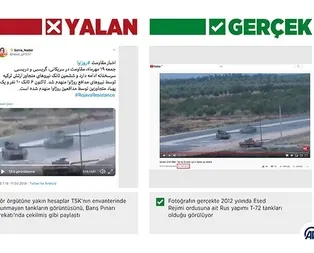 TSKnın envanterinde olmayan tankın görselini kullandılar! İşte Barış Pınarı Harekatı hakkında çıkan yalan haberler...