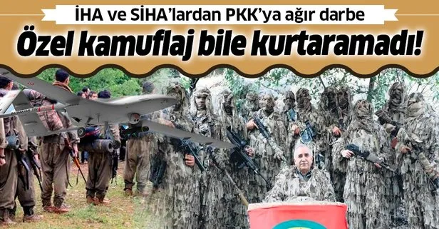İHA ve SİHA’lardan PKK’ya ağır darbe: Teröristleri özel kamuflaj bile kurtaramadı