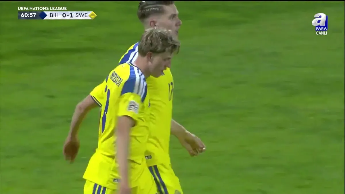 Bosna Hersek 0-1 İsveç GOL: V. Gyökeres