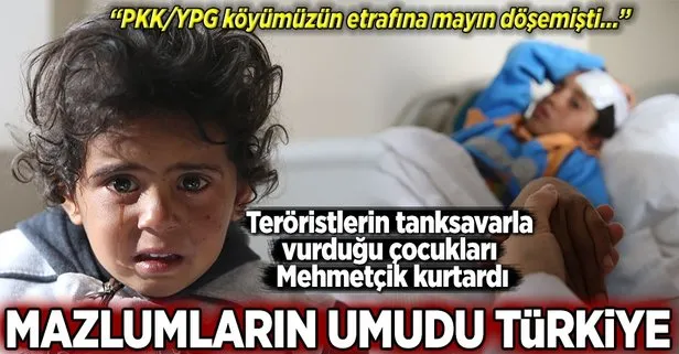 YPG’nin saldırısında yaralanan çocuklar Türkiye’de