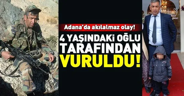 Adana’da skandal! 4 yaşındaki çocuk babasını vurdu!