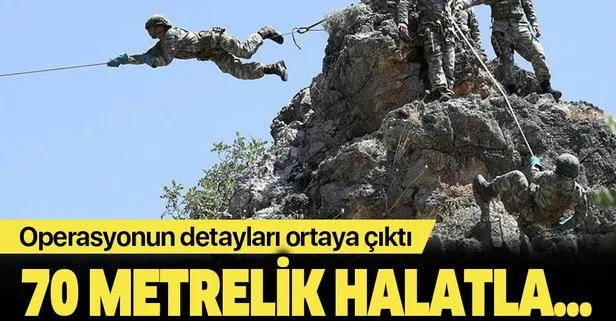 Erzincan’daki terör operasyonunun detayları ortaya çıktı! 70 metrelik halatla tırmanılıyor…