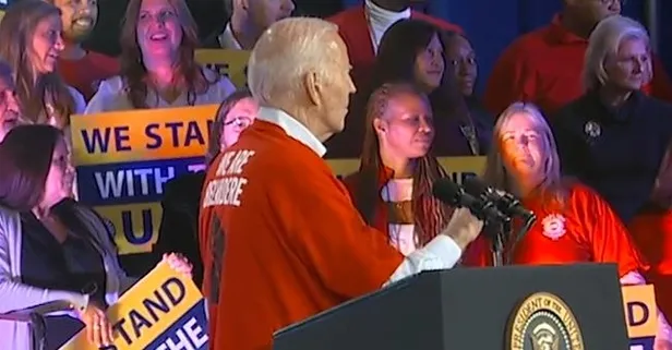 Şeytanın avukatı Biden'a canlı yayında soğuk duş! Protestocular yuhaladı: Konuşması "Gazze’de ateşkes” çağrısı ile kesildi