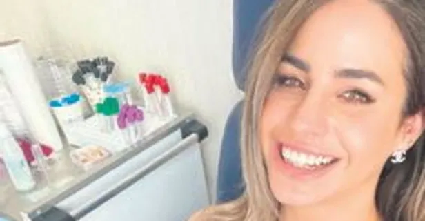 Büşra Pekin grip olmamak için düğmeye bastı