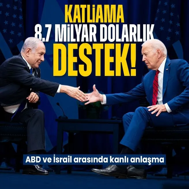 ABDnin katliama desteği devam ediyor! İsraile korkunç yardım: 8.7 milyar dolar...