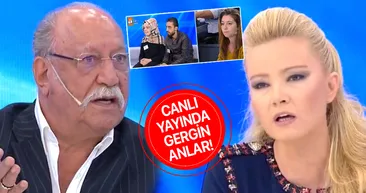 Müge Anlı canlı yayında gergin anlar! Aldattığı eşinin karaciğeri ile yaşayan Ekrem Özmen sevgilisiyle Müge Anlıya çıkınca...