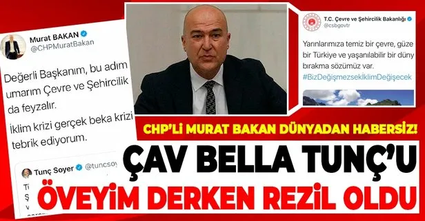 CHP İzmir Milletvekili Murat Bakan, iklim krizine karşı yapılan çalışmalardan habersiz! Tunç Soyer’i öveyim derken rezil oldu