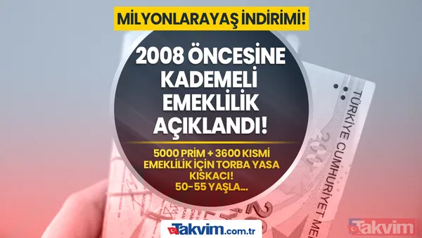 5000 prim, 3600 kısmi emeklilik için torba yasa kıskacı! Staj ve çıraklık... 48-50-52-55 yaşındakilere EYT talihi kondu! - 1