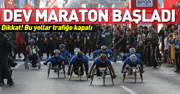 İstanbul Maratonu başladı! Bu yollar trafiğe kapalı