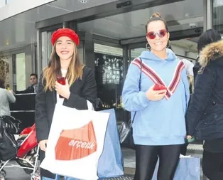 Yeğeniyle alışverişte