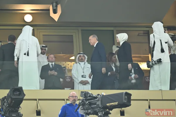 Başkan Recep Tayyip Erdoğan Katar'da dev finali takip etti! Al Sani ile görüştü - 11