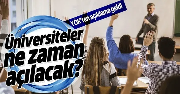 YÖK’ten flaş yüz yüze eğitim açıklaması!