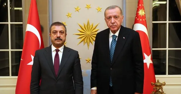 Son dakika: Başkan Recep Tayyip Erdoğan, Merkez Bankası Başkanı Şahap Kavcıoğlu’nu kabul etti