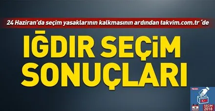 Iğdır seçim sonuçları! 2018 Iğdır seçim sonuçları... 24 Haziran 2018 Iğdır seçim sonuçları ve oy oranları...