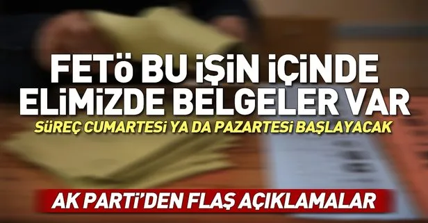 AK Parti'den YSK'ya sunduğu dosyalara ilişkin açıklama