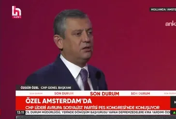 Özgür Özel  Amsterdam'da Türkiye'yi karaladı Başkan Erdoğan'a saldırdı