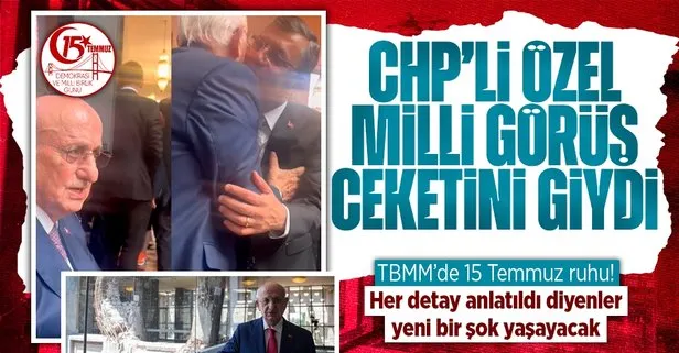 TBMM’de 15 Temmuz ruhu! Dönemin Meclis Başkanı İsmail Kahraman CHP’li Özgür Özel’le yaşadıkları anıyı anlattı: Milli Görüş ceketini giymek de varmış