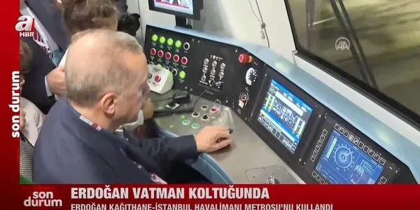 Başkan Erdoğan Kağıthane-İstanbul Havalimanı metrosunun vatman koltuğuna geçti! Metro ücreti ne kadar olacak?-4